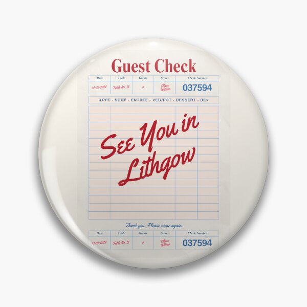 Item preview, See You in Lithgow - Vintage Diner Guest Check Travel Print designed and sold by RM-Journey.