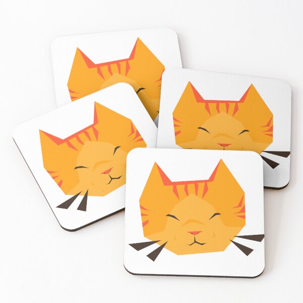 Item preview, Cute Orange cat paper cut designed and sold by Renevity.