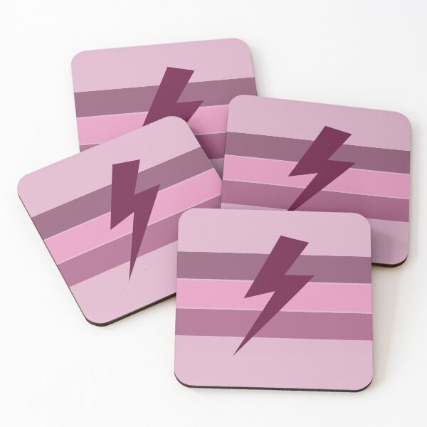 Item preview, Lightning Bolt Flash Pink Stripes designed and sold by fontspree.