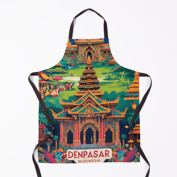 Item preview, Denpasar Indonesia Vintage Travel Tourism designed and sold by TravelersGems.