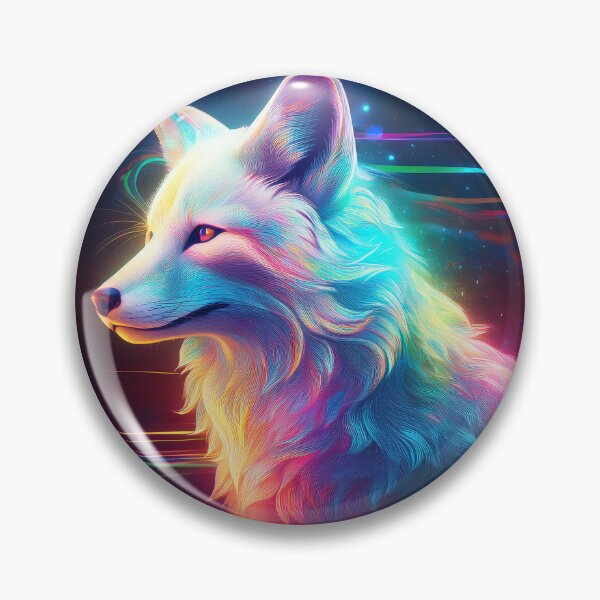 Item preview, Visionary Spectral Fox - Mystical Cunning and Spiritual Awakening designed and sold by HighestMind_888.