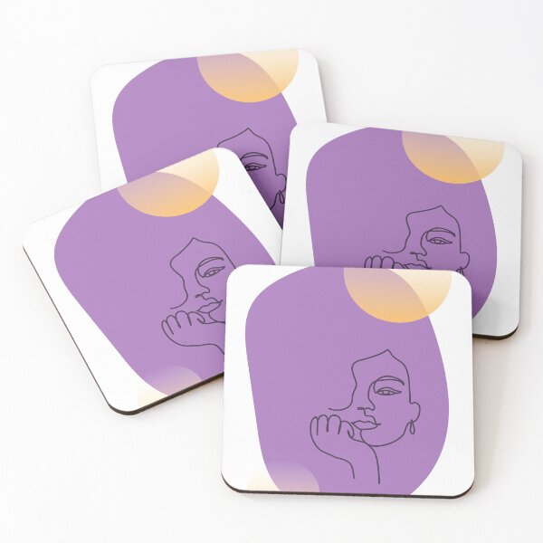 Item preview, Color Block Face: Purple and Orange designed and sold by 45CreativeClub.
