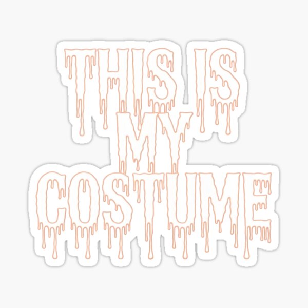 Item preview, Funny Halloween T-Shirt | This Is My Costume Minimalist Tee" designed and sold by Collision19.