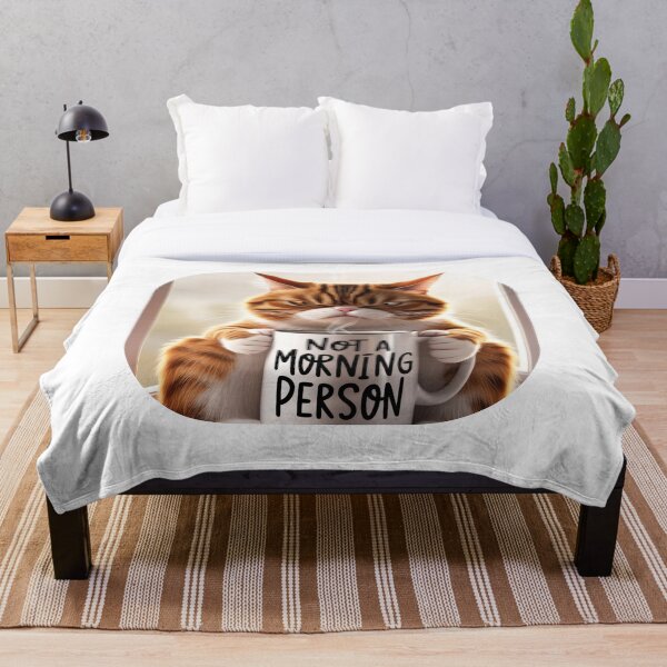 Artikelvorschau, Grumpy Cat Coffee – Kein Morgenmensch Meme Art entworfen und verkauft von RACHAYASHOP.