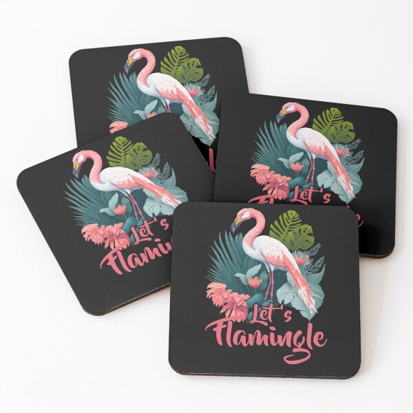 Item preview, Lets Flamingle Cute Funny Flamingo designed and sold by Dressed For  Duty.