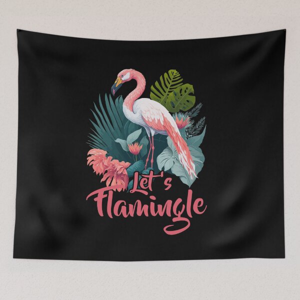 Item preview, Lets Flamingle Cute Funny Flamingo designed and sold by Dressed For  Duty.