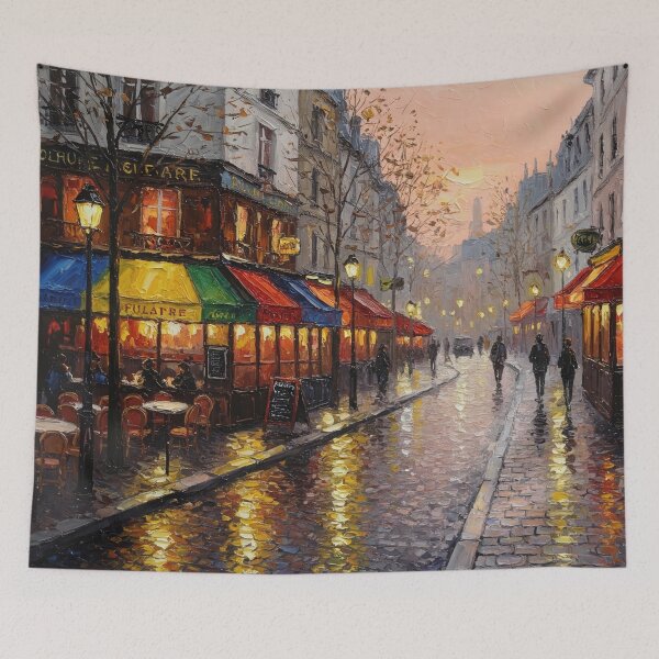 Item preview, Parisian Evening Glow on Cobblestone Streets designed and sold by Archana Mishra.