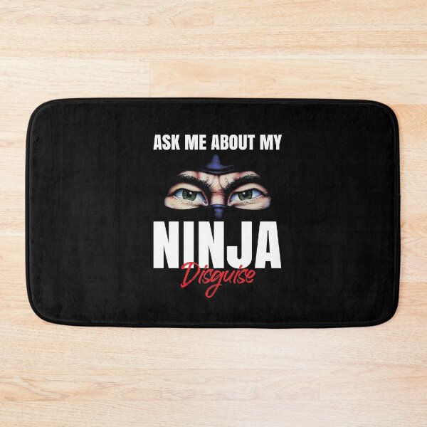 Item preview, Ask Me About My Ninja Disguise Funny Face Parody designed and sold by Dressed For  Duty.