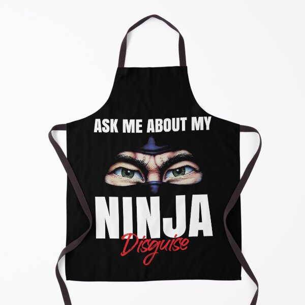 Item preview, Ask Me About My Ninja Disguise Funny Face Parody designed and sold by Dressed For Duty.