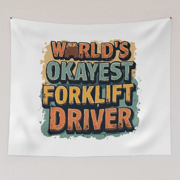Item preview, World's Okayest Forklift Driver designed and sold by TeesYouWant.