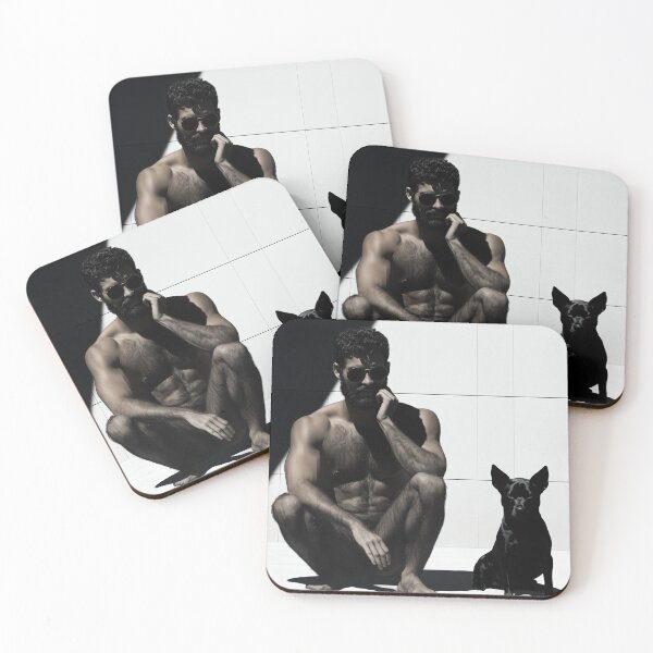 Item preview, Lindo hombre peludo en un fotomontaje surrealista en la piscina designed and sold by The Gallery Gaze.