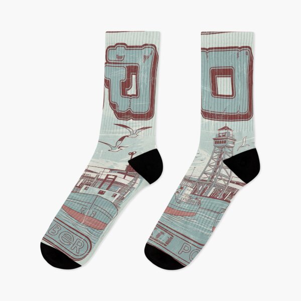 Item preview, Kobe Port – Retro Harbor Scene designed and sold by SignumShop.