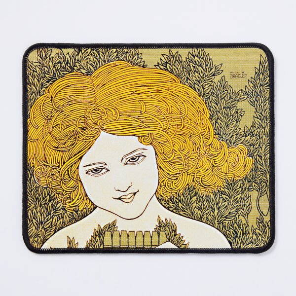 Item preview, Chap Book. Vintage lady poster art. Yellow version. designed and sold by Shoot-The-Moon.
