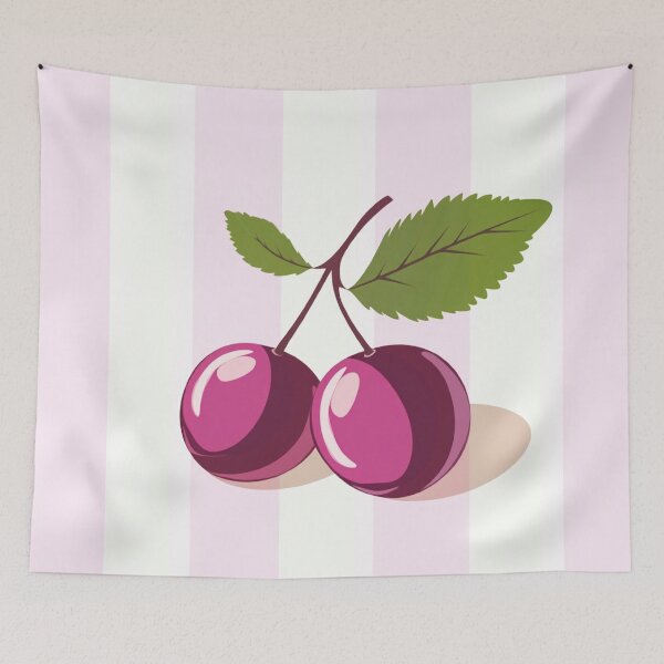 Item preview, Minimalist Retro Plum Delight Stripes designed and sold by UtArt.