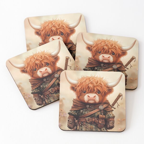 Item preview, Highland Cow Warrior designed and sold by PetsArt.