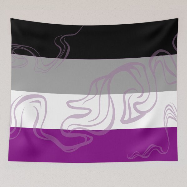 Item preview, Asexual Pride Flag Oil Spill designed and sold by randomvlover.