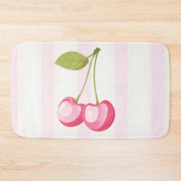 Item preview, Minimalist Retro Cherries Delight - Purple White Stripes designed and sold by UtArt.