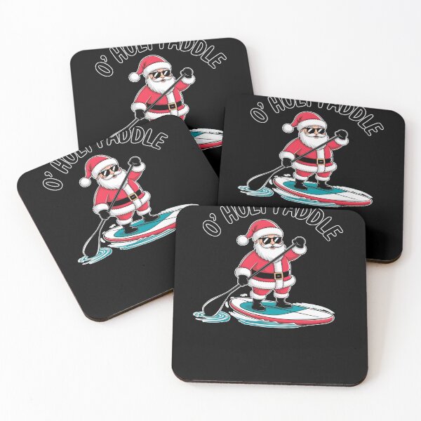 Item preview, SUP O'Holy Paddle Santa Claus Paddleboarding designed and sold by SusanaDesigns.