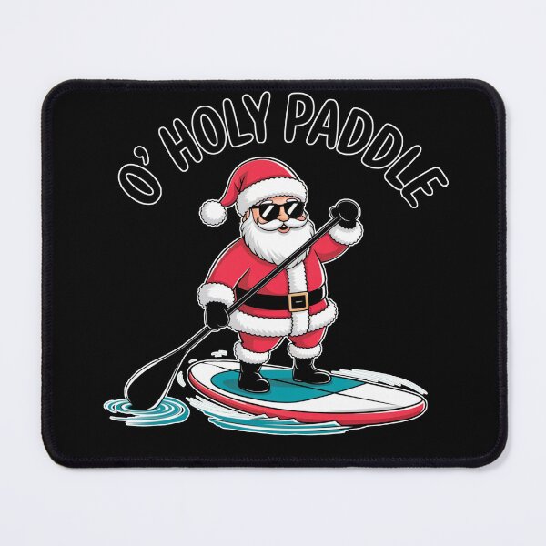 Item preview, SUP O'Holy Paddle Santa Claus Paddleboarding designed and sold by SusanaDesigns.
