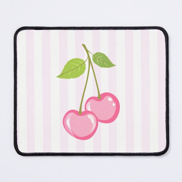 Item preview, Minimalist Retro Cherries Delight- Purple White Stripes designed and sold by UtArt.