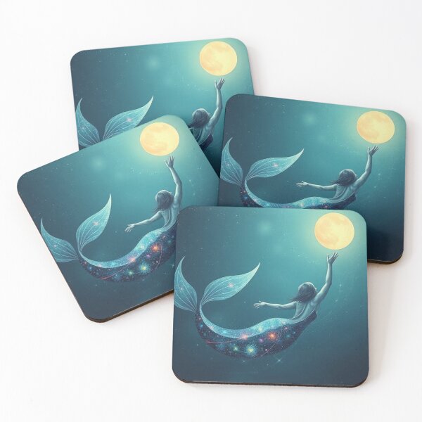 Item preview, Mermaid Under Moonlit Waters designed and sold by Farsky-Fashion.