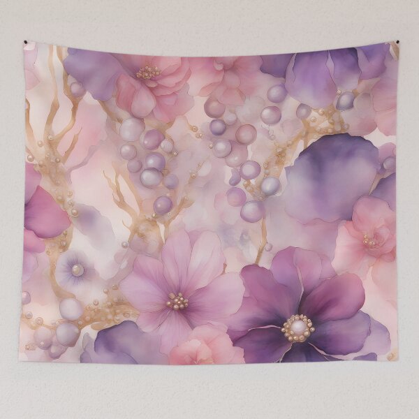 Item preview, Pink and Purple Flower Fantasy designed and sold by CalmnessbyChoice.