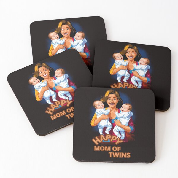 Item preview, HAPPY MOM OF TWINS designed and sold by Tadeusz1.