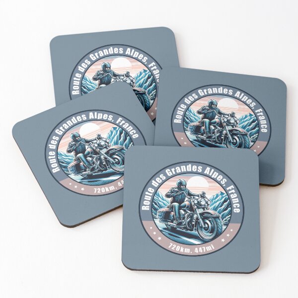 Item preview, Route des Grandes Alpes France Vintage Motorcycling Design designed and sold by CynthiaGraphics.