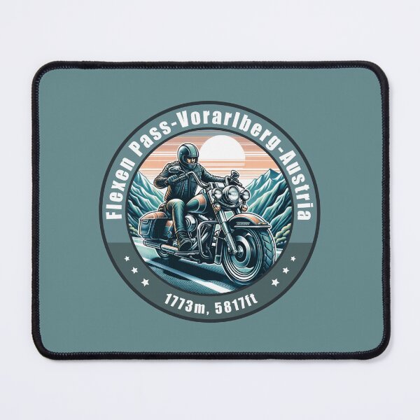 Item preview, Flexen Pass Austria Vintage Motorcycling Design designed and sold by CynthiaGraphics.