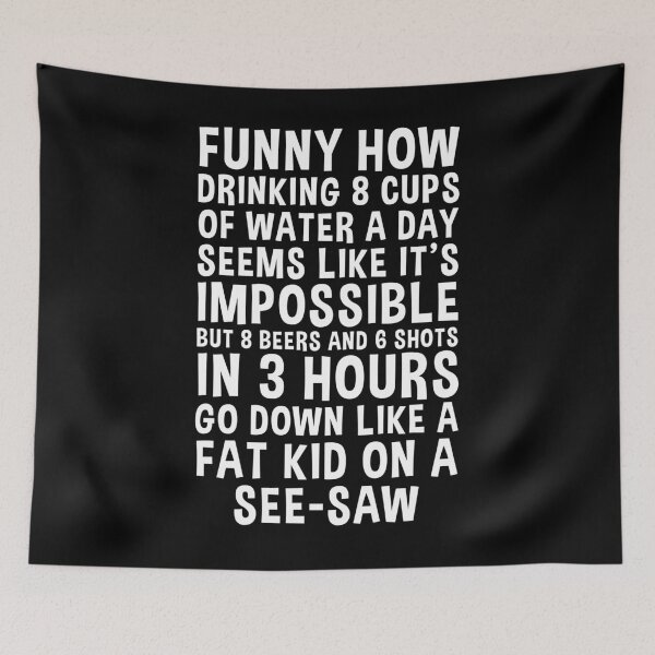 Item preview, Beer and Shots Are My Water  Funny Joke designed and sold by SassyYetClassy.