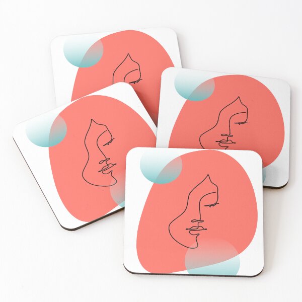 Item preview, Color Block Face: Orange and Green designed and sold by 45CreativeClub.