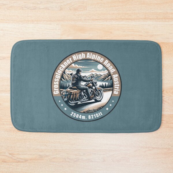 Item preview, Grossglockner High Alpine Road Austria Vintage Motorcycling Design designed and sold by CynthiaGraphics.
