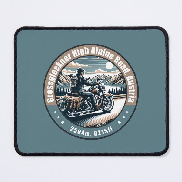 Item preview, Grossglockner High Alpine Road Austria Vintage Motorcycling Design designed and sold by CynthiaGraphics.