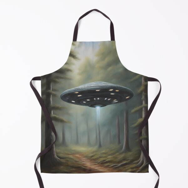 Item preview, Cute UFO in Forest designed and sold by CalmnessbyChoice.