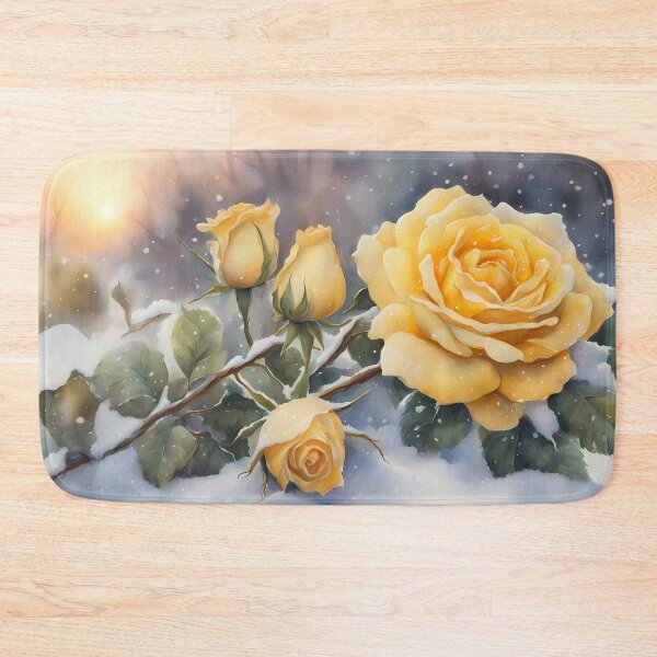 Item preview, Yellow Roses in Snow designed and sold by CalmnessbyChoice.