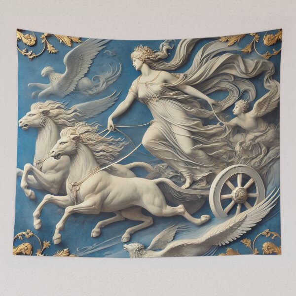Item preview, Goddess on a mystical chariot designed and sold by Sigtrix.