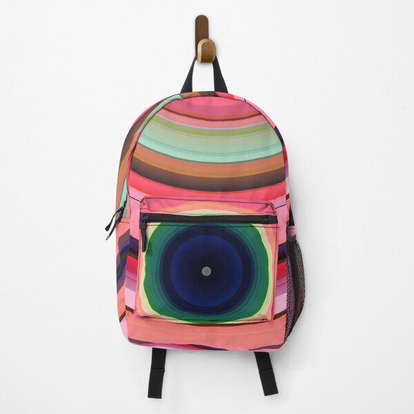 Item preview, Concentric Circles in Salmon Pink, Green and Red designed and sold by KaSaPo.