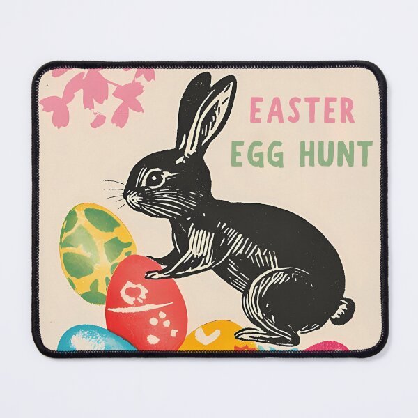 Item preview, Vintage Easter Bunny Egg Hunt designed and sold by NatureStyle555.