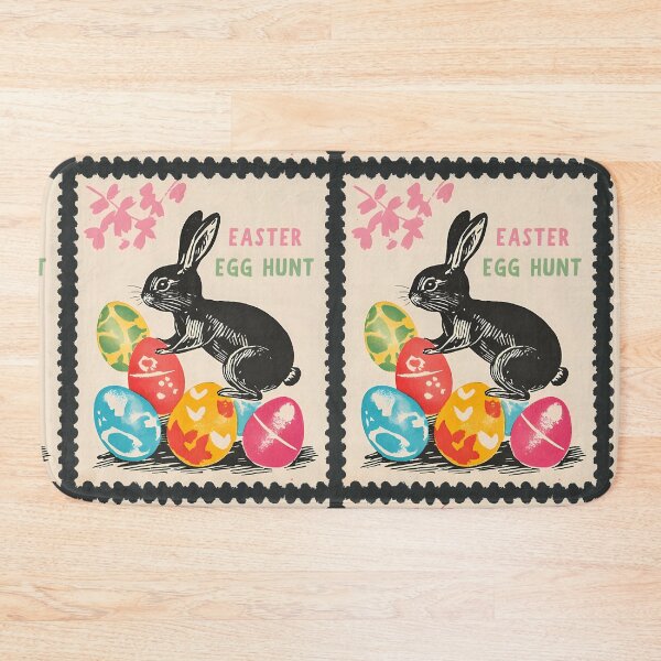 Item preview, Vintage Easter Bunny Egg Hunt designed and sold by NatureStyle555.