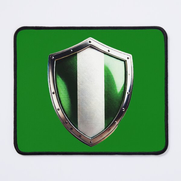Item preview, Nigerian Shield of Strength – Pride and Unity Emblem designed and sold by Highlandkings.