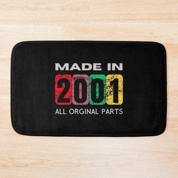 Item preview, Made in 2001 - All Original Parts | Retro Vintage Year of Birth Design designed and sold by Psycho-Crazy.
