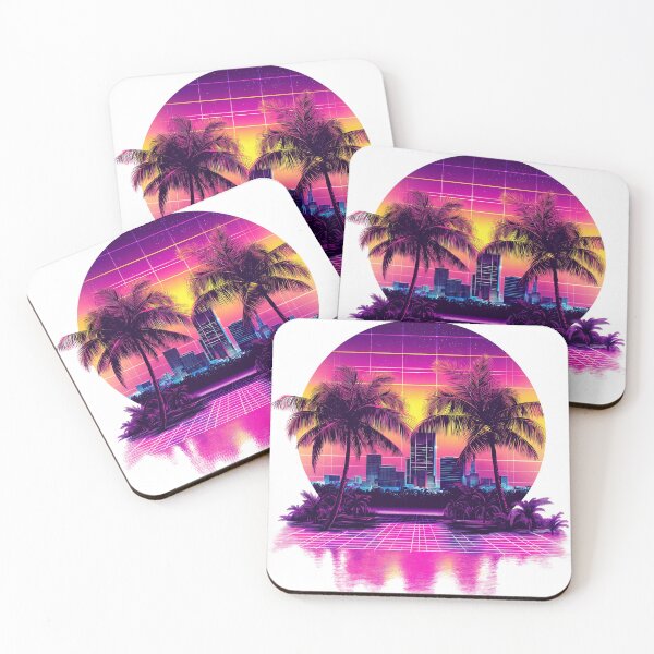 Item preview, Neon Miami Nights designed and sold by MysticCanvasAi.
