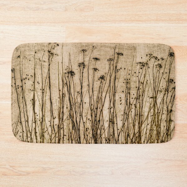 Item preview, Rustic Browns Dried Plants Botanical Primitive Gingham designed and sold by jocelynsart.