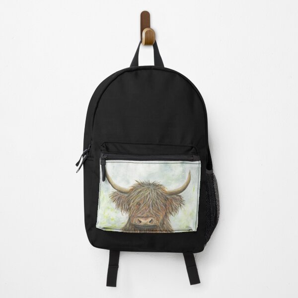 Vista previa del artículo con la obra «Vaca peluda de las Tierras Altas», diseñado y vendido por ArtByKieranB.