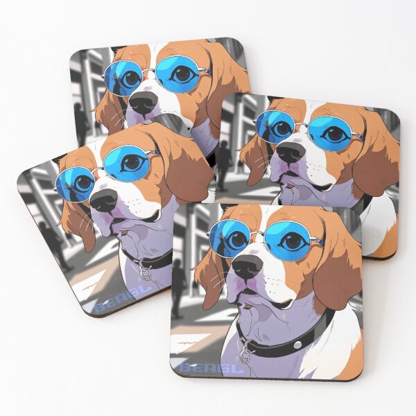 Item preview, Beagle dog with glasses designed and sold by caperaerik.