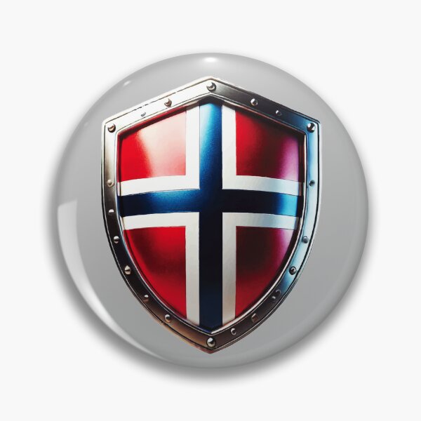 Artikelvorschau, Norwegisches Ehrenschild – Stärke und Wikingererbe entworfen und verkauft von Highlandkings.