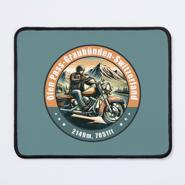 Item preview, Ofen Pass Switzerland Vintage Motorcycling Design designed and sold by CynthiaGraphics.