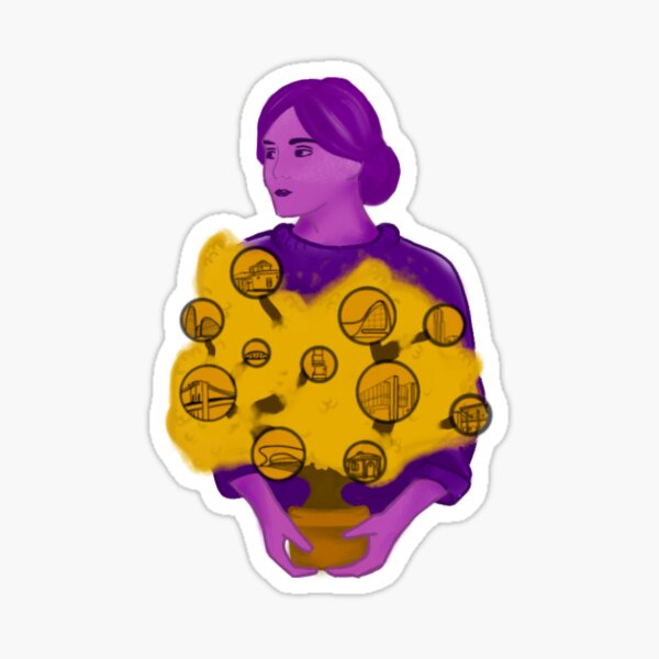 Vista previa del artículo con la obra «Mujer mostrando como el trabajo a dado sus frutos», diseñado y vendido por Splasheverything .