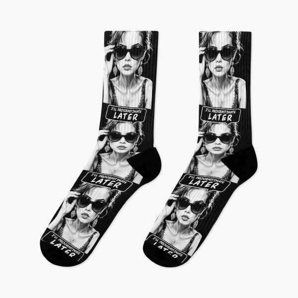 Item preview, I'll Procrastinate Later Funny Sarcastic Retro Pop Art Girl designed and sold by GrandeDuc.