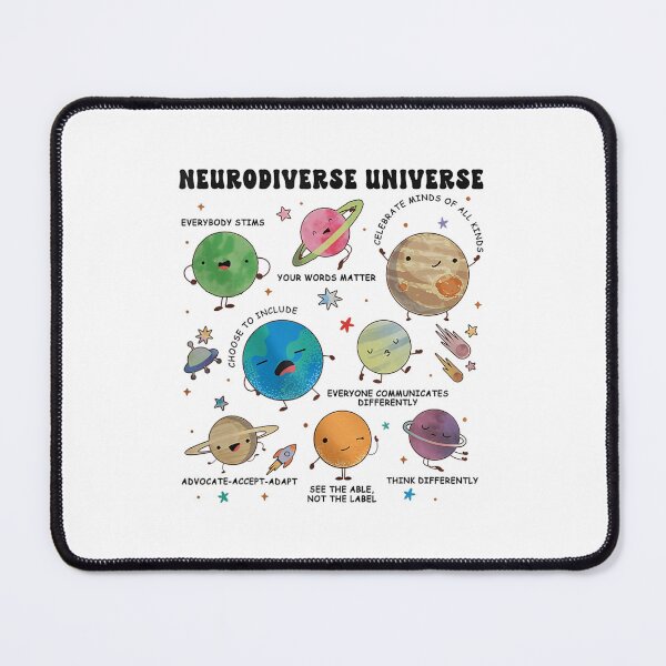 Item preview, Autism Awareness Neurodiverse Universe Sped Teacher designed and sold by Galactic-Sketch.